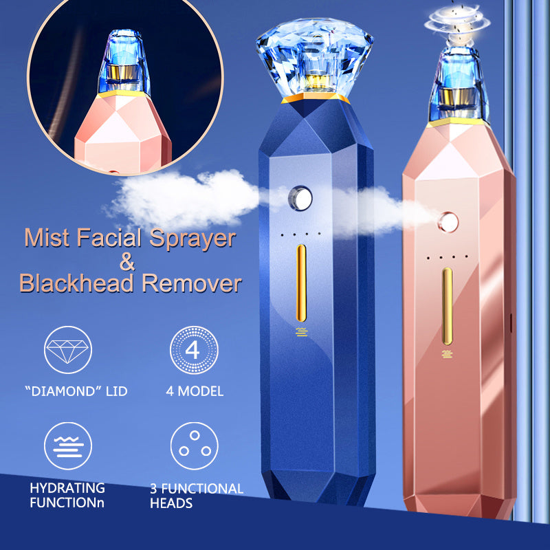 -1 Blackhead Remover Vacuum Pore Cleaner Acne Remover Mist Facial Sprayer Skin Mouisture Nose Face Deep Cleansing Skin Care